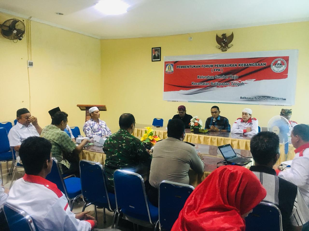 TERBENTUKNYA FPK (FORUM PEMBAURAN KEBANGSAAN) KELURAHAN SUMBER REJO