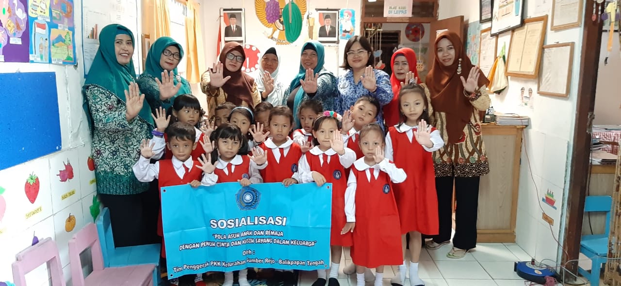 PKK KELURAHAN SUMBER REJO GIAT SOSIALISASI POLA ASUH ANAK