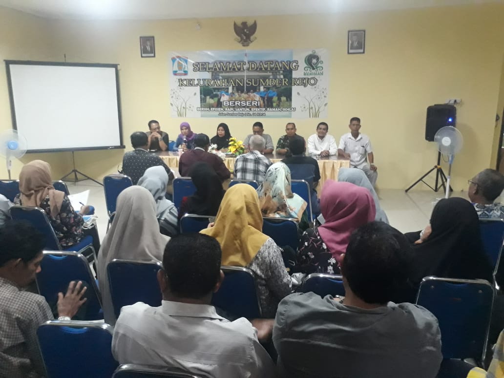 Rapat Koordinasi RT Kelurahan Sumber Rejo